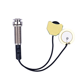 Thumb Piano Pickup Kalimba Pick Up Transducer 6.35mm Output Jack with Volume Control, 3 Transducers