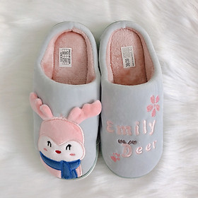 Dép Lông Đi Trong Nhà Hình Hươu - Size 38-39 - Hàng Chính Hãng