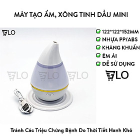 Mua Máy Tạo Ẩm  Xông Tinh Dầu Mini Hình Giọt Nước