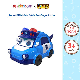 Đồ Chơi GOGO BUS Robot Biến Hình Có Đèn Và Âm Thanh Cảnh Sát Gogo Justin