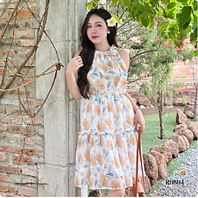 Đầm Maxi Ruzimay Dáng Ngắn Hoạ Tiết R0800