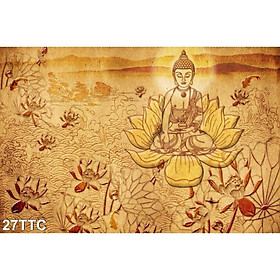 TRANH DÁN TƯỜNG TRÚC CHỈ PHÒNG THỜ GIA TIÊN - TRANH DÁN BÀN THỜ ÔNG BÀ