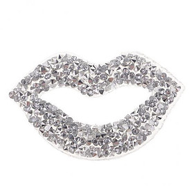 2-6pack 1 Piece Crystal Rhinestone Lip Patch for Phone Shell Hat Shoes T-shirt