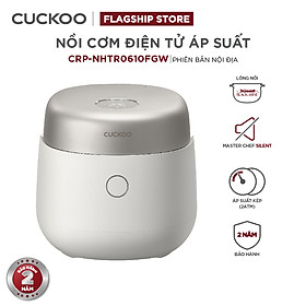 Nồi cơm điện áp suất kép cao tần Cuckoo 1.8L CRP-NHTR1010FGW- công nghệ áp suất xi lanh hiện đại, giúp giảm tiếng ồn- Lòng nồi phủ men Xwall độc quyền- Bảo hành 2 năm - Hàng chính hãng Cuckoovina