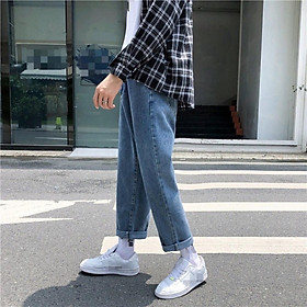 Quần Ống Rộng Quần Jeans Baggy Quần Jean Nam Quần Bò Ống Đứng Style 2021