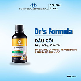 [Quà tặng kèm] Dầu Gội Tăng Cường Chân Tóc Giảm Gãy Rụng Dr's Formula Root Strengthening Refreshing Shampoo 100g