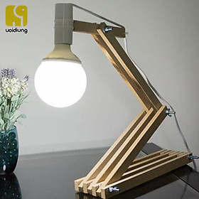 Mua Đèn bàn chữ Z phong cách độc lạ - Mộc VOIDIUNG - Gỗ cao su kích thước 20x5x30cm