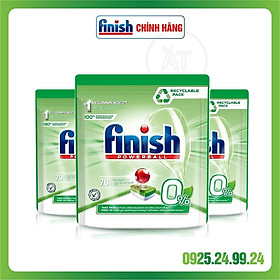 Viên rửa chén bát Finish All in 1 max Eco 0% 70 viên