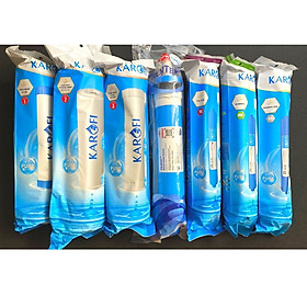 Combo 7 lõi lọc nước dành cho máy lọc Karofi 7 cấp ( Lõi 123+RO+Mineral+Gac T33+Nanosilver) ( Hàng chính hãng)