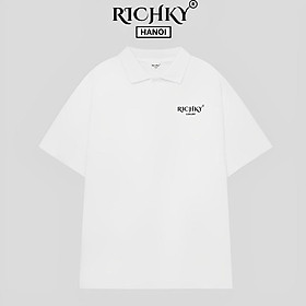 Áo Polo Unisex Richky Luxury Be Rich Your Way Polo Trắng – RKO1