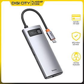 (Hàng chính hãng) Hub chuyển đổi đa năng Baseus Type-C - HDMI, USB, RJ45, SD, TF,... dành cho Macbook, Notebook, Laptop,... 