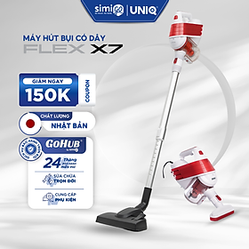 Mua Máy Hút Bụi Cầm Tay UNIQ Flex X7 Đa Năng Gia Đình Mini Dây Dài 5m Hút Giường Đệm Nệm Sofa Xe Hơi Lực Hút Mạnh - Hàng Chính Hãng