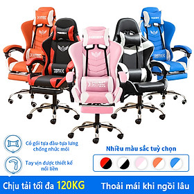 Ghế Gaming,Ghế chơi game đa chức năng,Ghế gaming công thái học bọc nệm mềm Thích hợp làm việc chơi game