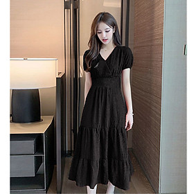 [HCM] Đầm 3 tầng nhún eo thanh lịch D079 - Lady Fashion - Khánh Linh Style