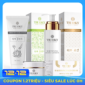 Bộ dưỡng trắng VIP04 gồm 1 sữa rửa mặt trắng da 60ml & 1 kem dưỡng trắng da mặt 10g & 1 kem dưỡng trắng toàn thân 100ml