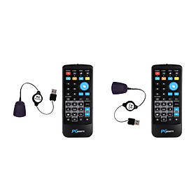 2Pcs Wireless IR Remote Control Controller Receiver For Laptop Computer