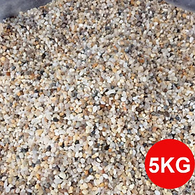 Sỏi Suối 3 Màu (1.2KG, size bé ) - Trang Trí Bể Cá, Thủy Sinh, Tiểu Cảnh, Lọc Nước Hiệu Quả