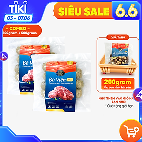Combo 2 gói Bò viên Tâm Lợi 500gr, loại cao cấp - Đảm bảo sức khoẻ - Giao nhanh trong 3h