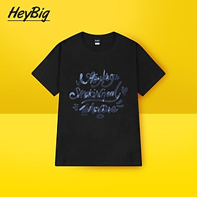 Áo Phông Nam Nelly Heybig chính hãng Ngắn Tay In Chữ Rộng Rãi Mẫu HOT MÙA HÈ - Màu Đen