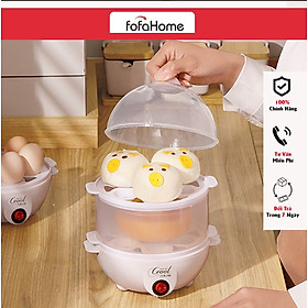 Máy Luộc Trứng Hấp Thức Ăn Đa Năng 2 Tầng, Nồi Hấp Bánh Bao, Rau Củ, Hải Sản Đa Năng Tiện Dụng Giao Màu Ngẫu Nhiên Hàng Nhập Khẩu