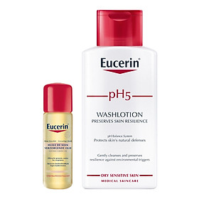 Combo Chai Dầu Rạn Da Eucerin + Sữa Tắm Ph5 Eucerin 63178 200ml