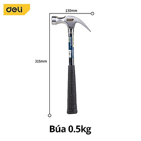 Mua Búa Lùn Nguyên Khối Deli Chính Hãng - Đóng Đinh  Nhổ Đinh Dễ Dàng  Tiện Dụng - Nhỏ Gọn  Tay Cầm Bọc Cao Su - DL441008