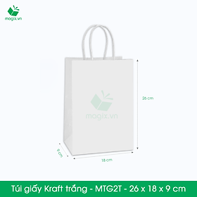 Mua MTG2 MTG2T - 26x18x9 cm - Combo 25 túi giấy Kraft Nhật cao cấp