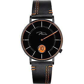 Đồng hồ đeo tay Nam  hiệu JONAS & VERUS D41.10.BBLBO , Máy Pin (Quartz), Kính sapphire chống trầy xước, Dây da Italy