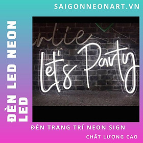 Mua Đèn led neon sign hình Let s Party | Saigonneonart | Sử dụng điện 12V | Chuyên dùng trang trí tường  trang trí phòng ngủ  trang trí nhà   trang trí quán coffee  trang trí cửa hàng