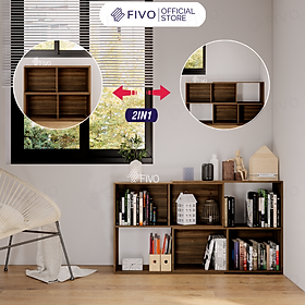 Mua Kệ Sách Gỗ Cho Bé Nhiều Ngăn FIVO FB72  Màu Sắc Đa Dạng Phù Hợp Cho Cả Bé Trai Và Bé Gái - 2 Tầng