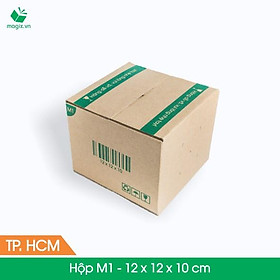 M1 - 12x12x10 cm - 100 Thùng hộp carton + tặng 50 decal HÀNG DỄ VỠ