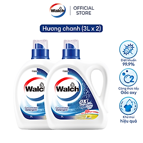 Combo 2 Chai nước giặt kháng khuẩn, khử mùi Walch (3Lx2)