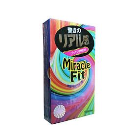 Bao cao su size nhỏ 49mm Sagami Miracle Fit Hộp 10 chiếc - Hàng chính hãng 100% - Đóng hộp kín đáo và che tên sản phẩm