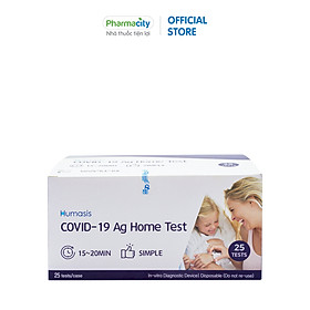Bộ xét nghiệm nhanh COVID-19 tại nhà Humasis COVID-19 Ag Home Test (Hộp 25 KIT/5 KIT)