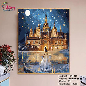 Mua Tranh sơn dầu số hoá tự tô màu Gam CN4315 căng sẵn khung
