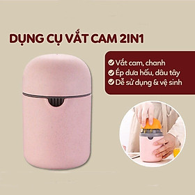 Mua Máy vắt cam bằng tay kiêm dụng cụ ép hoa quả chất liệu nhựa Lúa Mạch 2 Trong 1