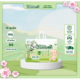 [Ảnh Thật] Tã/Bỉm Quần Nano Bamboo sợi tre thiên nhiên size XXL (16-22kg) (44 miếng + 3)
