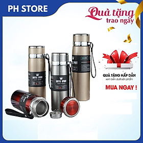 Bình Giữ Nhiệt Inox 304 Cao Cấp, Thiết Kế Sang Trọng, Hiện Đại, Tiện Dụng, Có Lớp Tráng Bạc Giúp Tăng Hiệu Quả Giữ Nhiệt