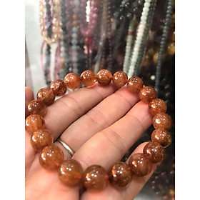 VÒNG THẠCH ANH TÓC NÂU ĐẸP QUÁ SIZE VÒNG 10mm 100% ĐÁ THIÊN NHIÊN NỮ MỆNH THỔ MỆNH KIM Ạ