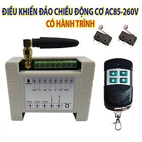 Công tắc điều khiển đảo chiều động cơ AC85-260V có hành trình V5_Tần số 433Mhz