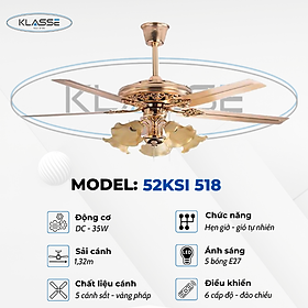 Mua Quạt trần chùm đèn Klasse 52KSI 518 hàng chính hãng