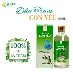 Dầu Tràm Con Yêu - 100% Tinh dầu thiên nhiên - Giúp làm ấm người cho bé và gia đình - Phòng chống cảm lạnh, trúng gió - Tinh dầu thiên nhiên, an toàn cho sức khỏe gia đình 100ml