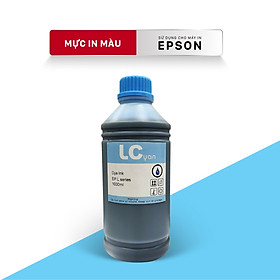 Mực nước máy in màu, Chai 1L_cho máy Epson L100, L110, L120, L200, L210, L220, L300, L310, L350, L355, L360, L385, L455