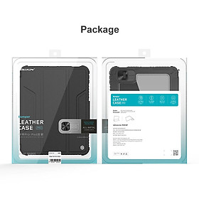 Bao da Nillkin Bumper Leather Pro dành cho ipad Gen 10 2022 10.9inch - Hàng chính hãng - Màu đen