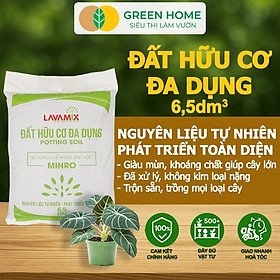 Mua Đất Trồng Cây Greenhome  Bao 6.5dm3 (3kg)  Đầy Đủ Dinh Dưỡng  Tiện Lợi  Dễ Sử Dụng  Chuyên Trồng Rau  Hoa  Kiểng