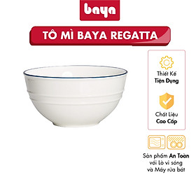 Mua Tô Sứ Tráng Men Viền Xanh BAYA REGATTA Chất Liệu Sứ Trắng Tráng Men Bóng Viền Xanh Cao Cấp  Dễ Dàng Vệ Sinh 1093612