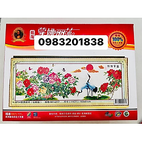 Mua Tranh thêu chữ thập Hoa mẫu đơn 0714  kích thước 163 x 61 cm