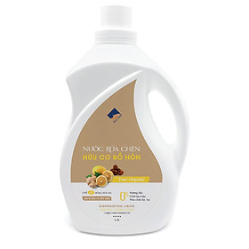 Nước rửa chén hữu cơ Bồ hòn Ecocare tinh dầu Chanh Gừng 4000ml