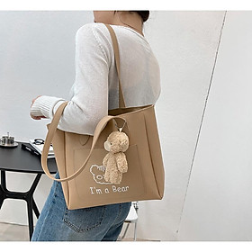 Túi tote da túi xách nữ đeo chéo thời trang công sở đi học đi chơi tặng kèm gấu xinh Latipi TX528