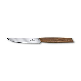 Mua Dao cán gỗ 12cm  bằng thép không gỉ  trong hộp 6.9000.12G (1 bộ = 2 cái) - Phân phối hàng chính hãng Victorinox